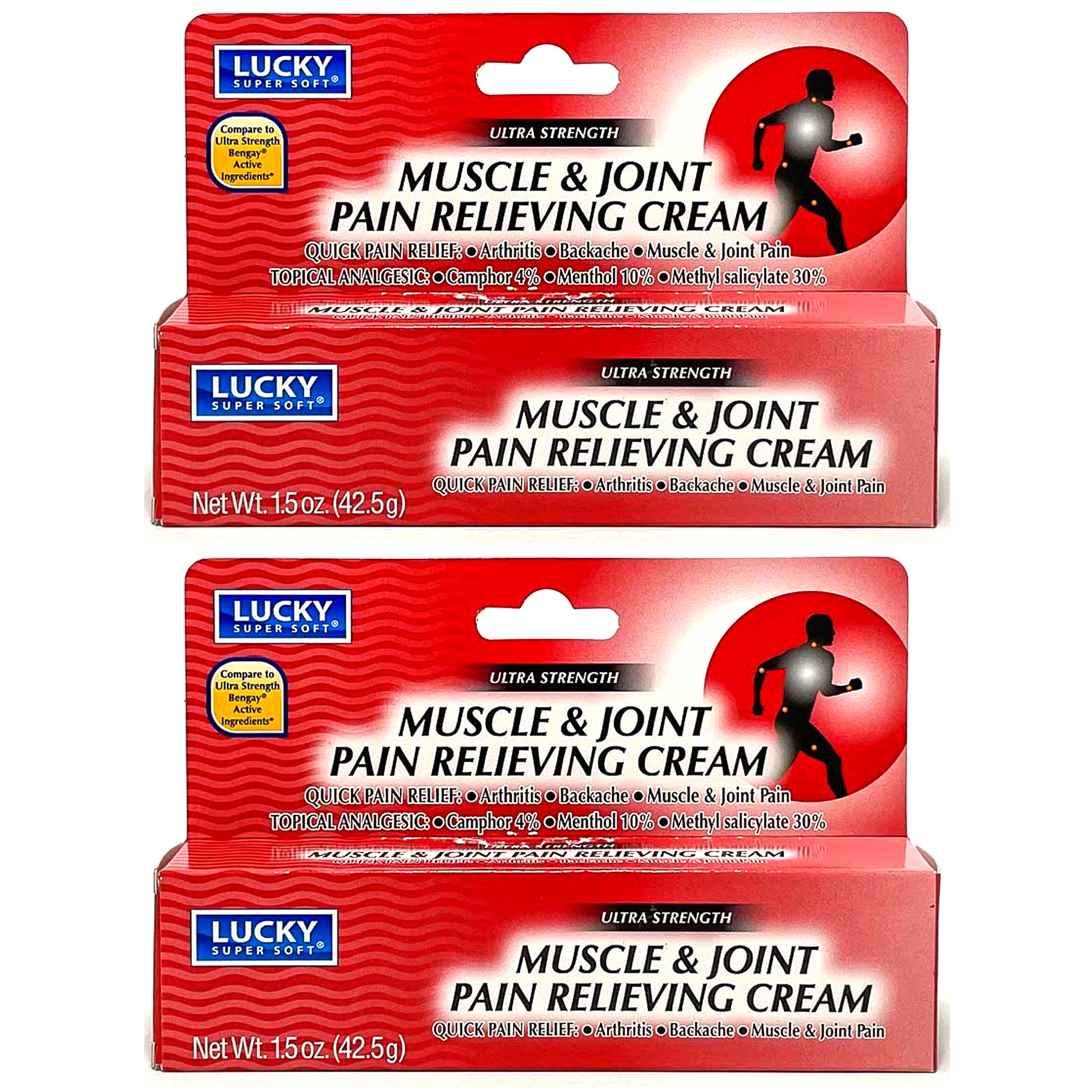 4 PC Muscle Joints Rapid Pain Relief Cream Rub Ache Menthol Analgesic Ointment, Red