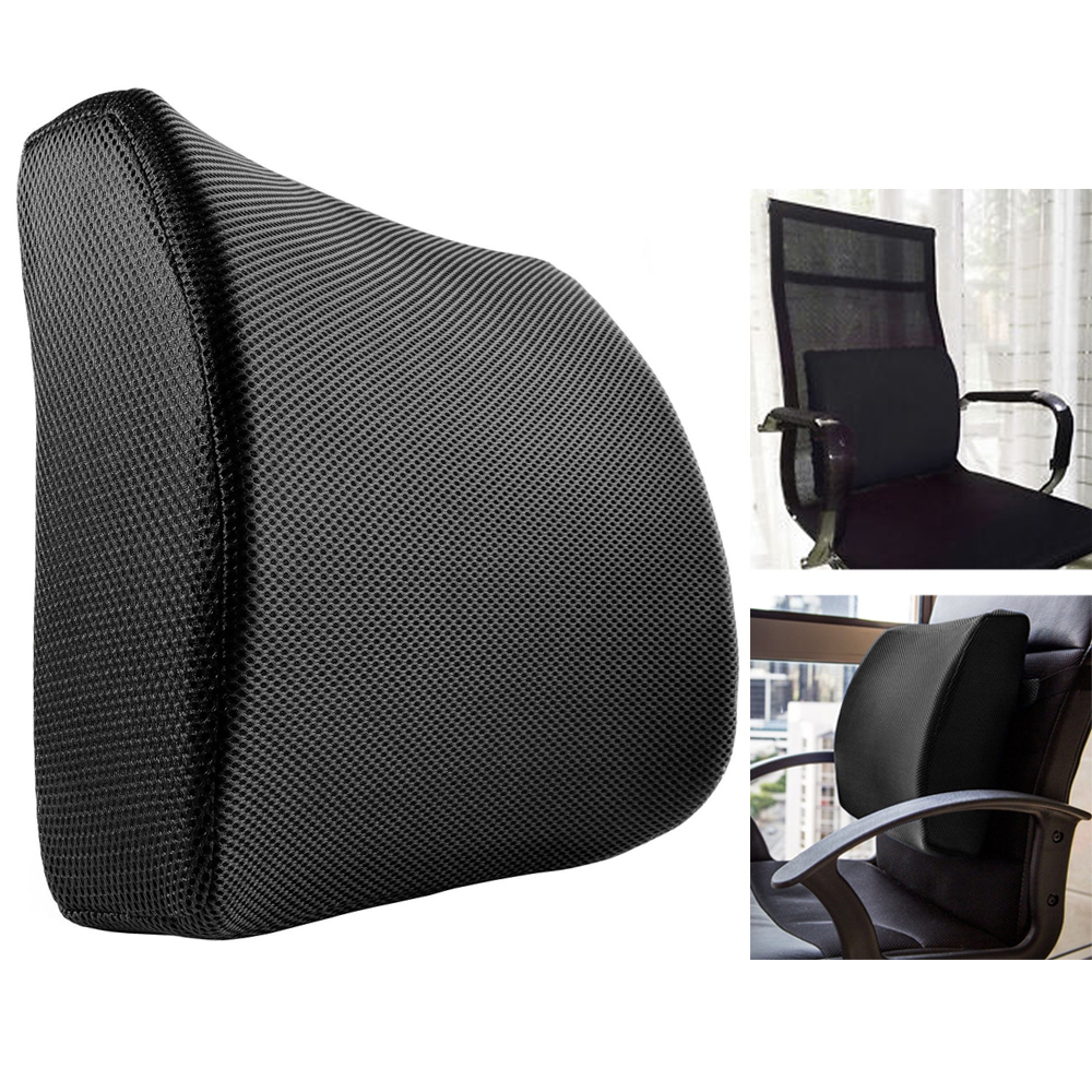 1 Pc Lower Back Lumbar Pillow Support Seat Cushion Pain Relief Car Office Chairs Ebay