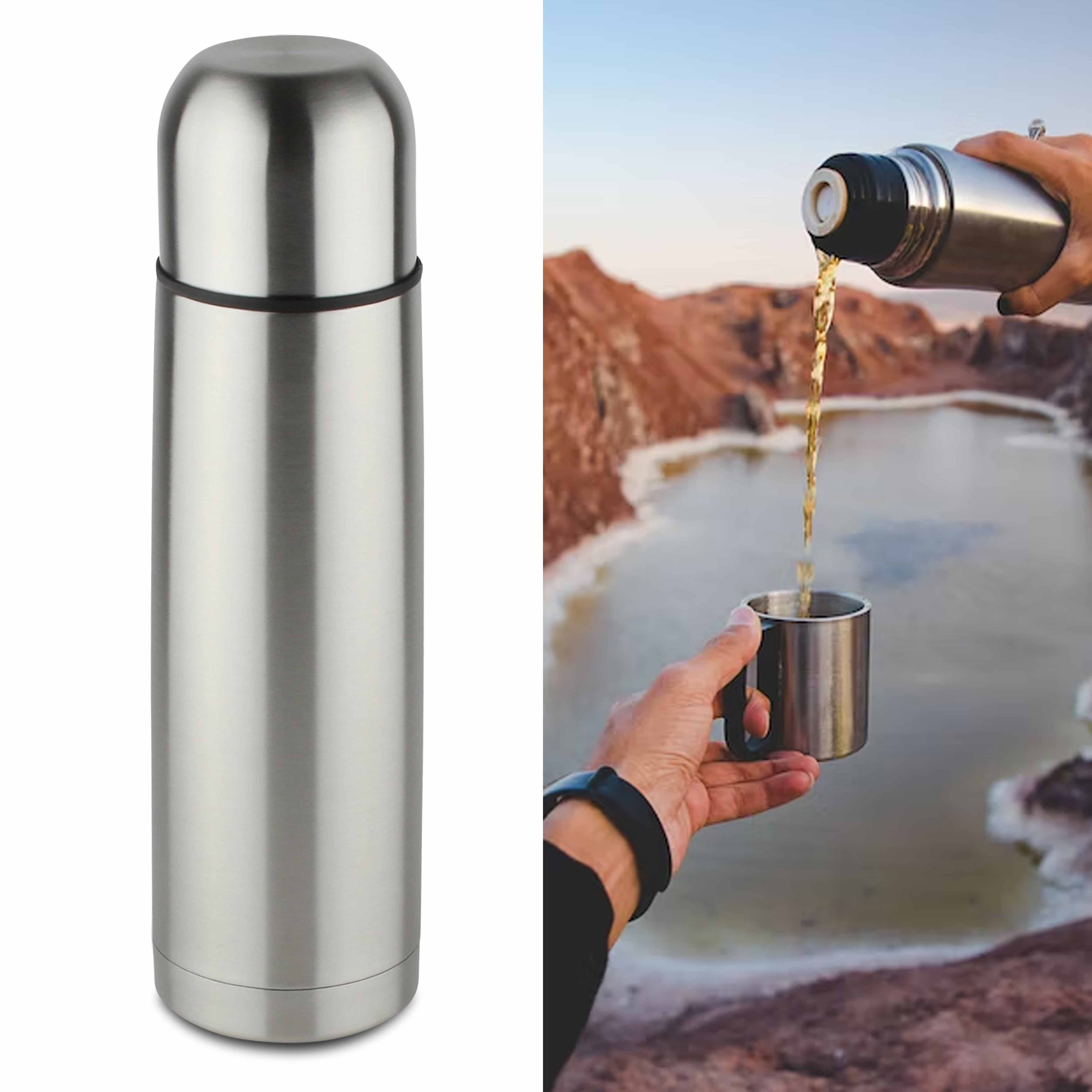 Stainless Steel Vacuum Flask 1000ml Thermo Coffee Water Bottle