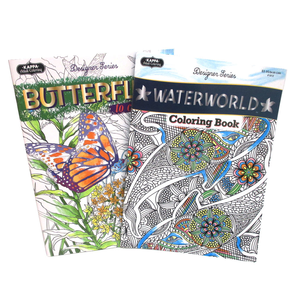 19 Pc Coloring Book Set Washable Markers Fine Tip Pens Drawing Adult