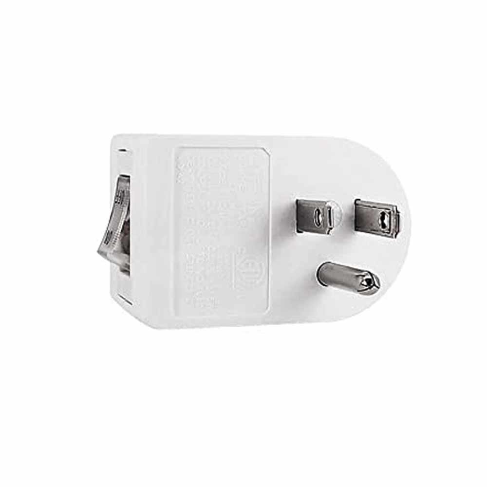 1 Pc Single 3 Pronged Plug Power Adapter With On/Off Switch Grounded