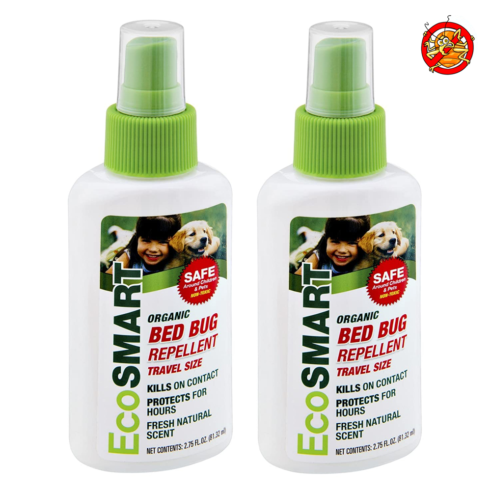 2Pk Organic Bed Bug Killer Spray Fast Acting Natural Pet Safe Travel Size 2.75oz eBay